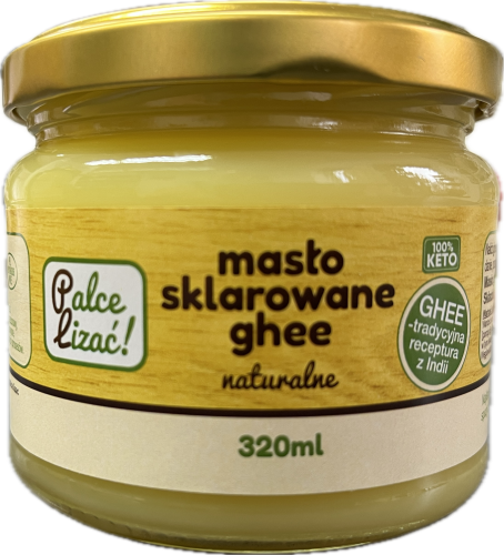 MASŁO SKLAROWANE GHEE 320ML - PALCE LIZAĆ